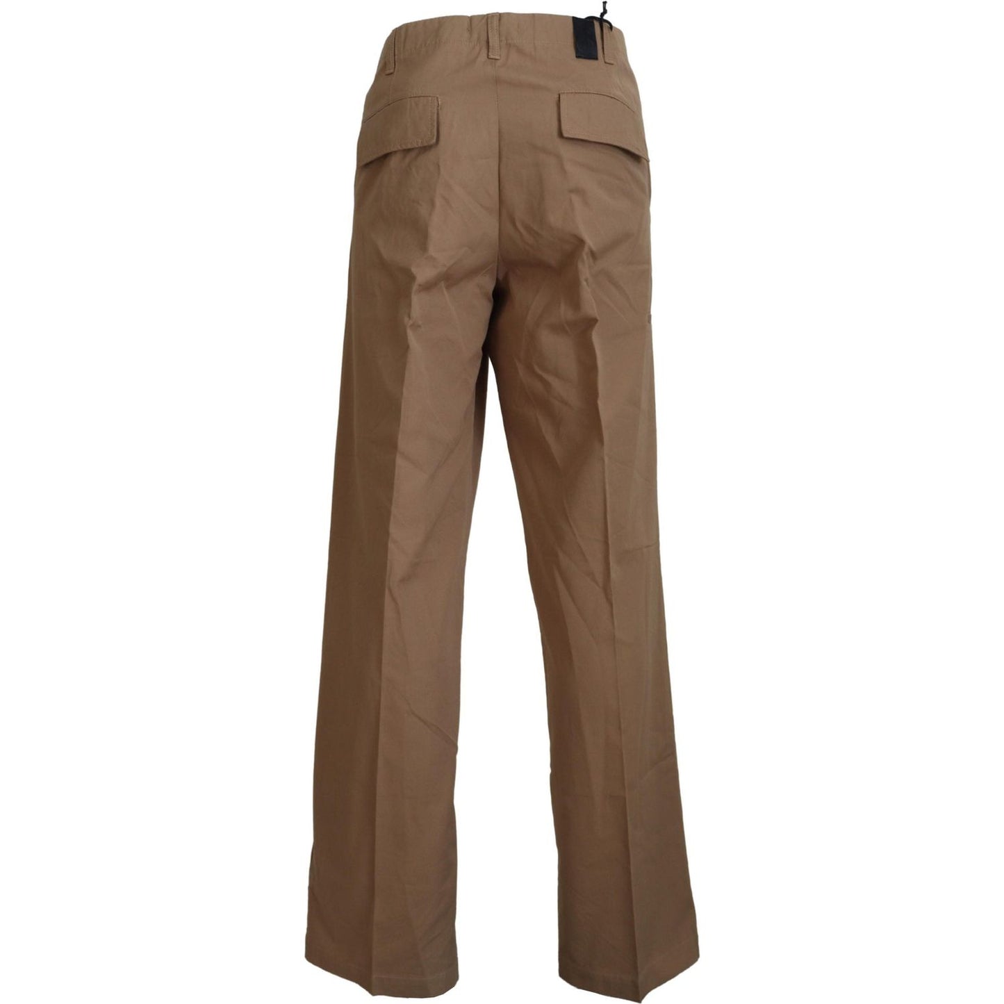 GF Ferre Elegant Brown Straight Fit Chinos GF Ferre