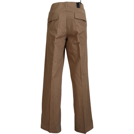 GF Ferre Elegant Brown Straight Fit Chinos GF Ferre