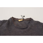 Costume National Gray Crewneck Pullover Sweater