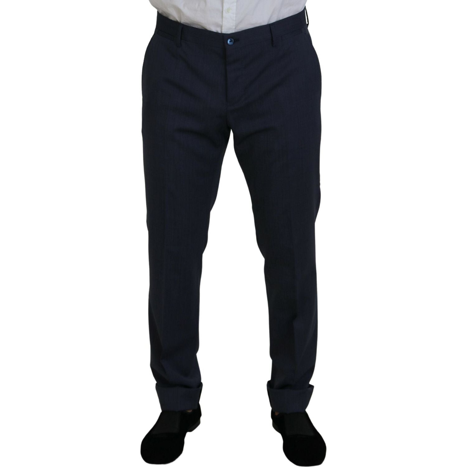 Dolce & Gabbana Blue Wool MARTINI 2 Piece Slim Fit Suit