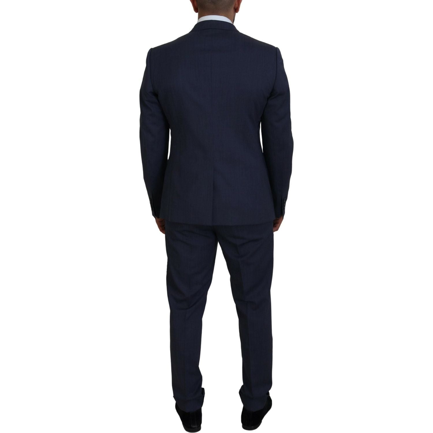 Dolce & Gabbana Blue Wool MARTINI 2 Piece Slim Fit Suit