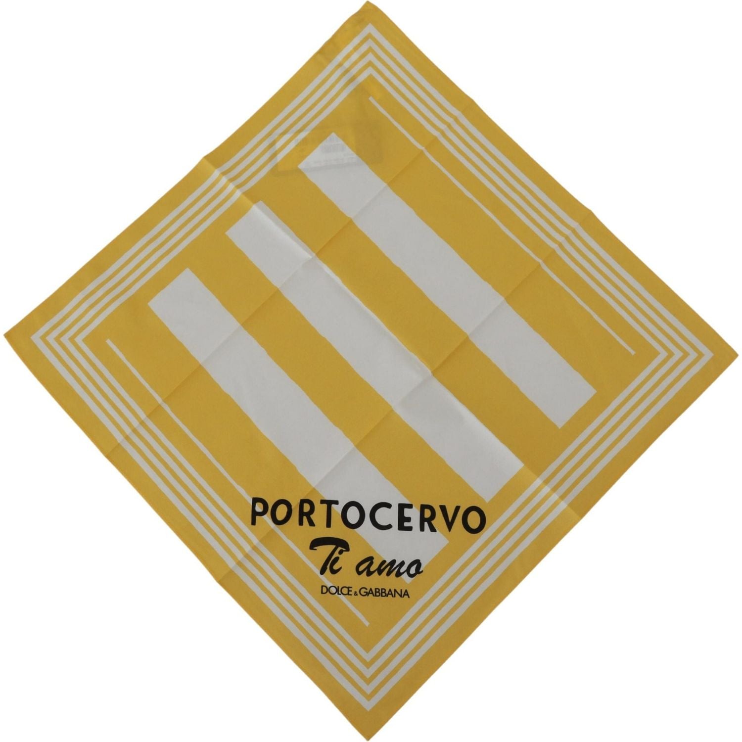 优雅黄色棉质方形围巾