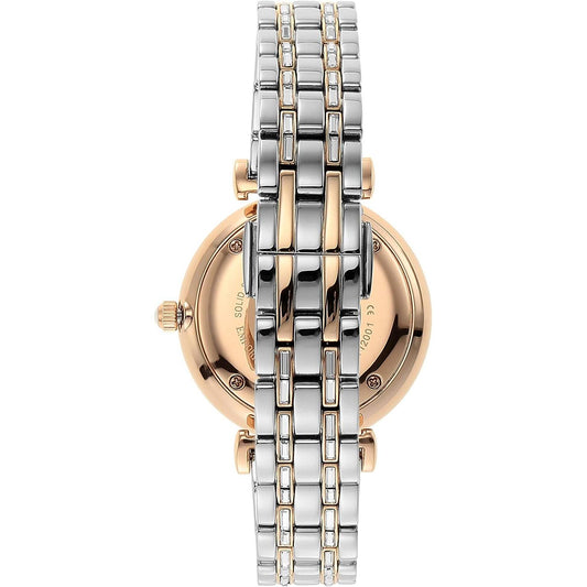 Emporio Armani Elegant Two-Tone Crystal Pave Watch Emporio Armani