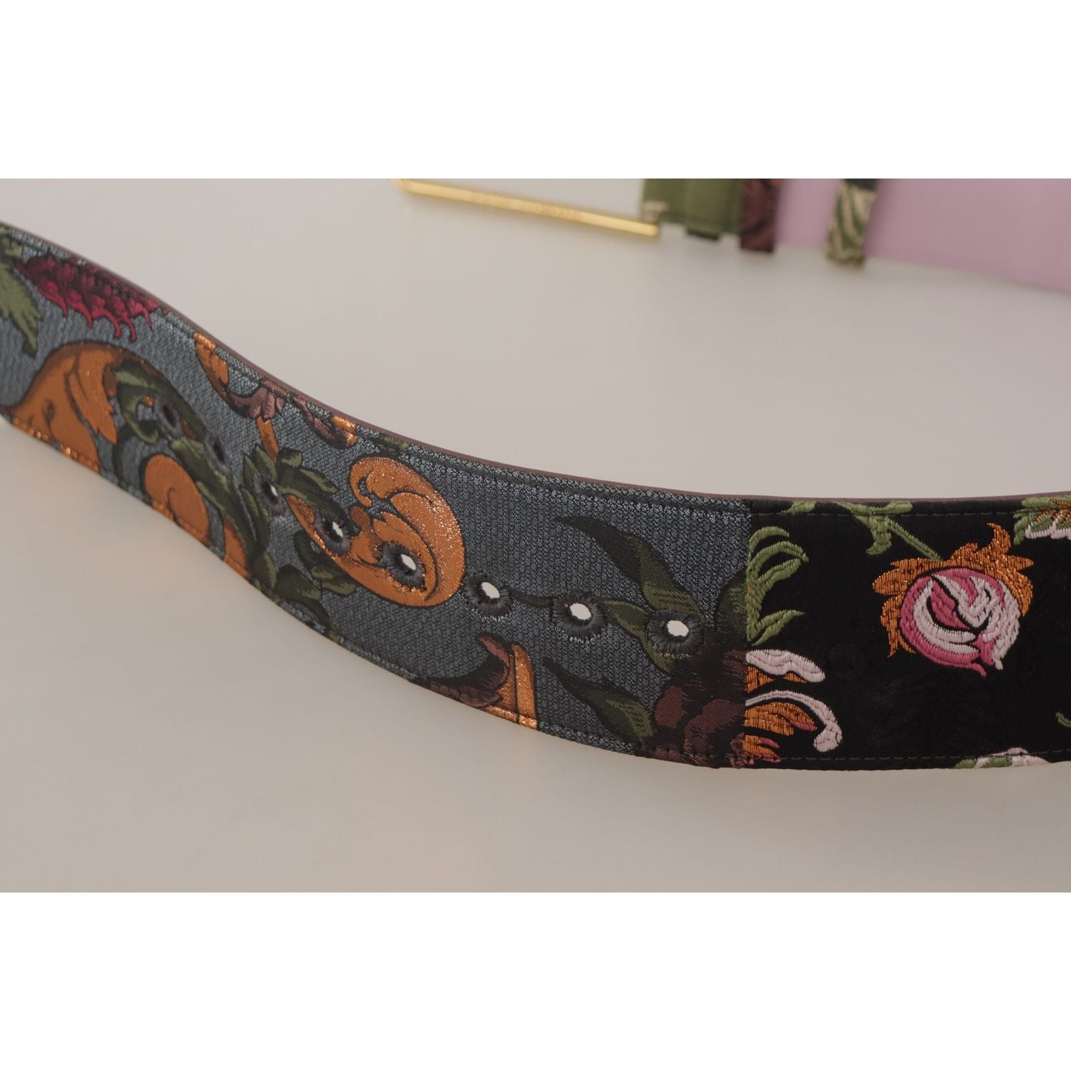 优雅多色帆布皮带