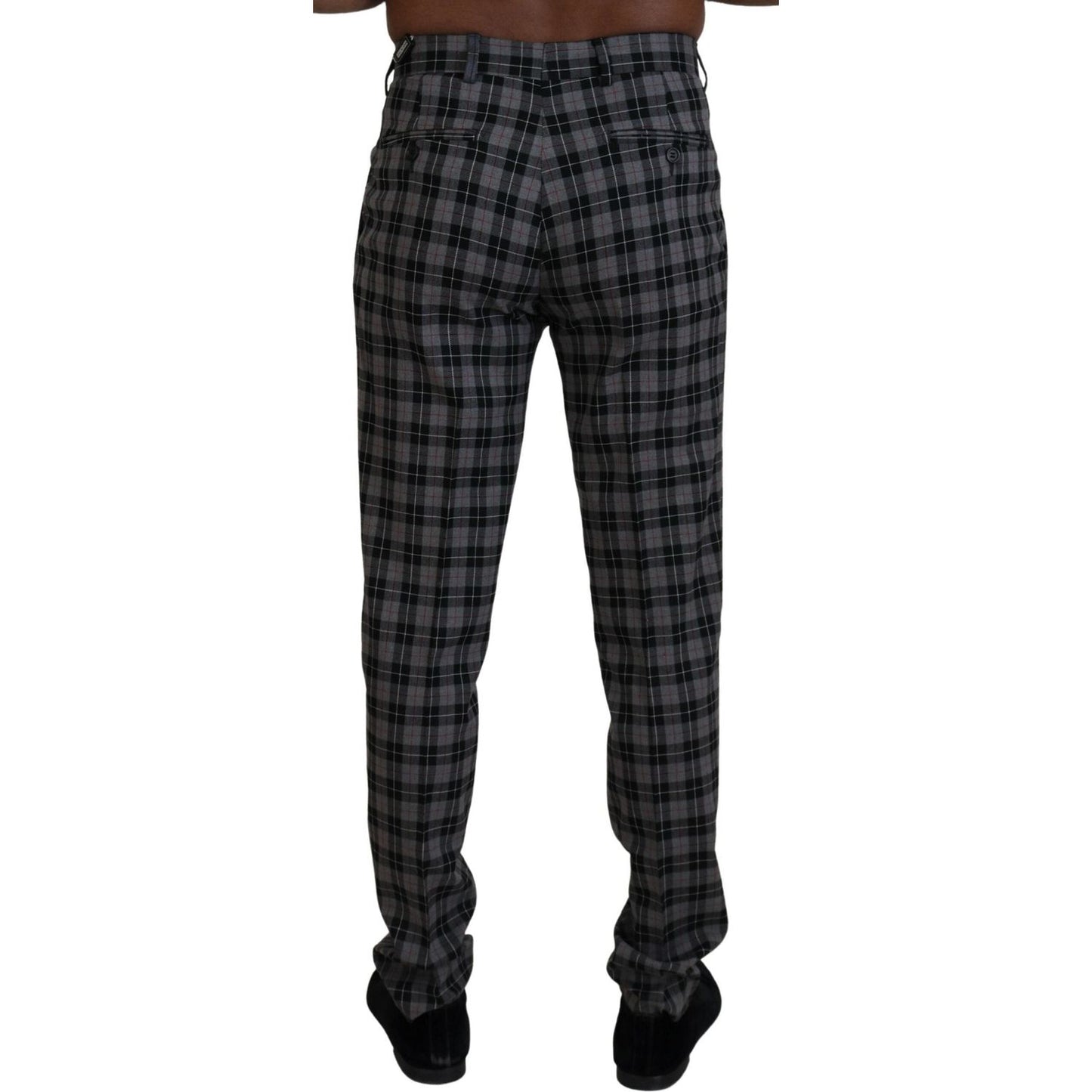 BENCIVENGA Gray Checkered Slim Fit Men Pants PAN74049 - 46