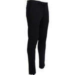 Domenico Tagliente Black Tapered Dress Formal Pants