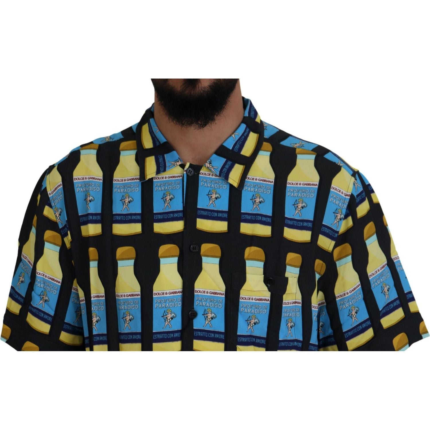 优雅多色印花休闲衬衫