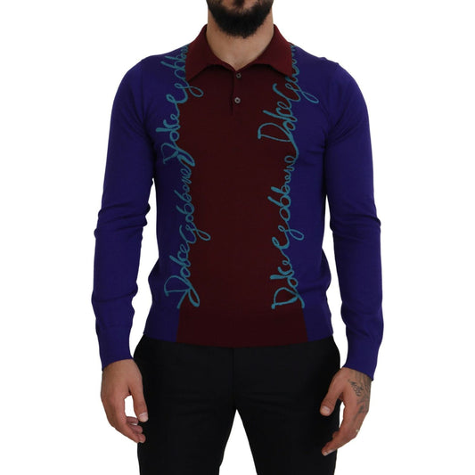 Dolce & Gabbana Multicolor Virgin Wool Silk Pullover Sweater Dolce & Gabbana