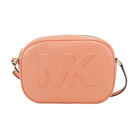 Michael Kors Jet Set Travel Medium Sherbert Leather Oval Camera Crossbody Bag Michael Kors