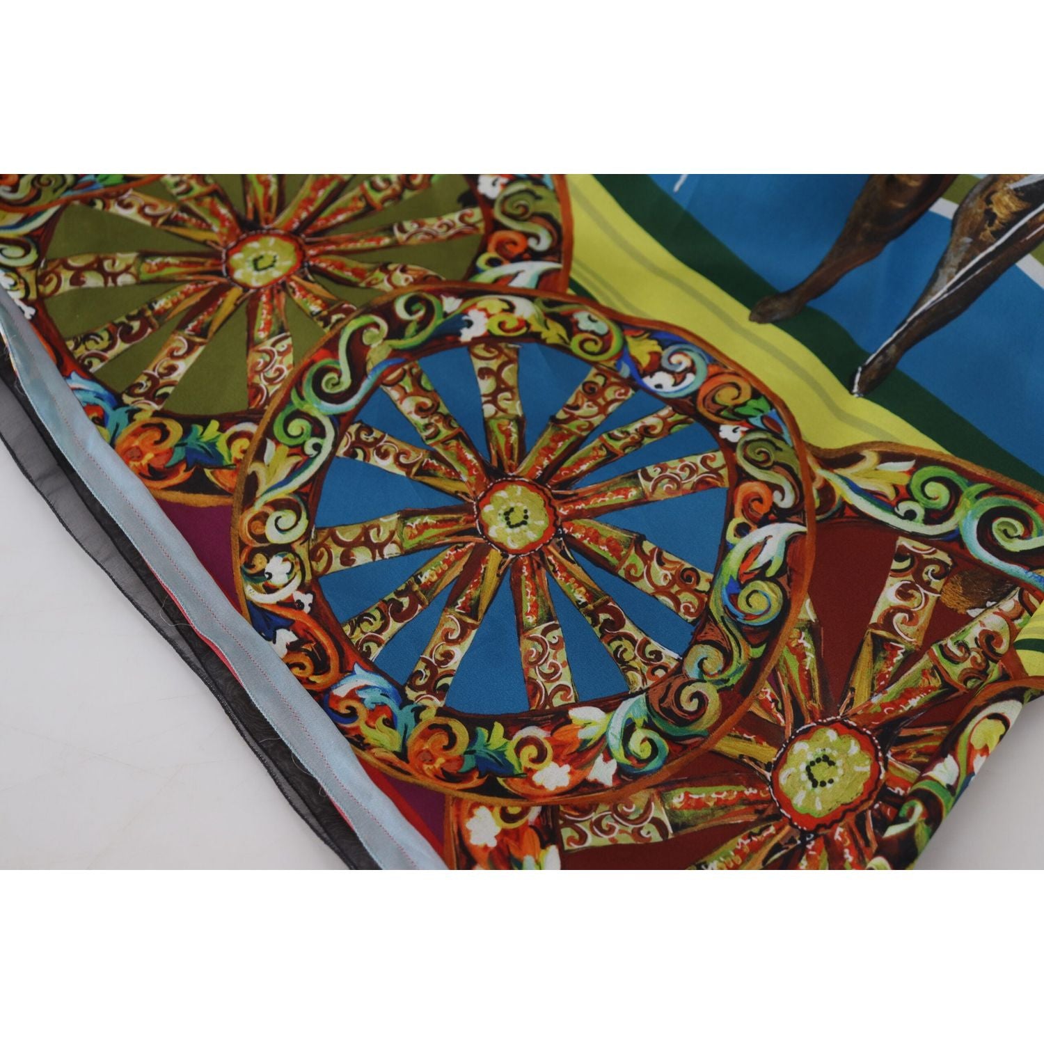 西西里优雅长款真丝连衣裙