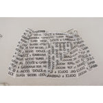 Dolce & Gabbana White Logo See Through A-line Mini Skirt