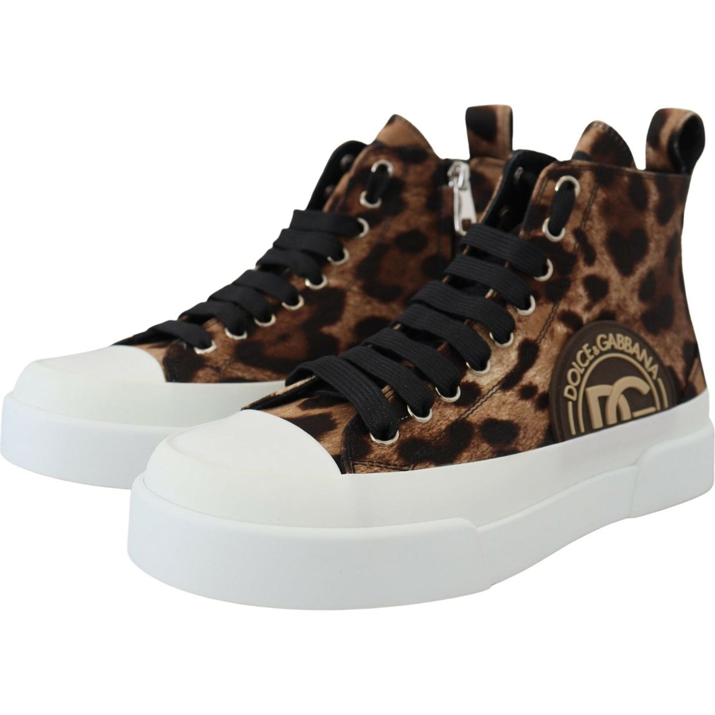 Dolce & Gabbana Exquisite Leopard Print Mid-Top Sneakers Dolce & Gabbana