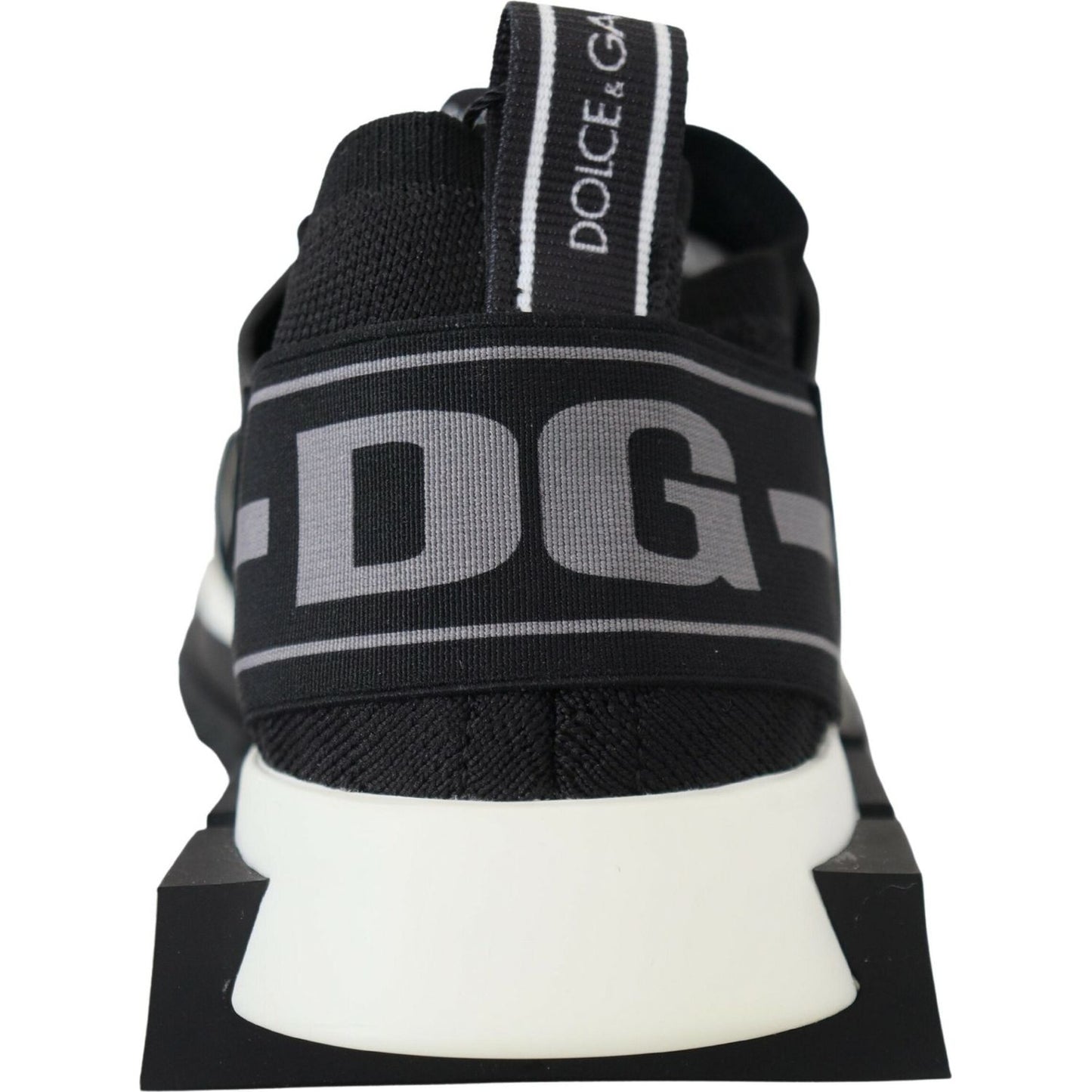Dolce & Gabbana Black Mesh Sorrento Trekking Sneakers Shoes