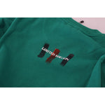 Philippe Model Green Printed Long Sleeves Pullover Sweater