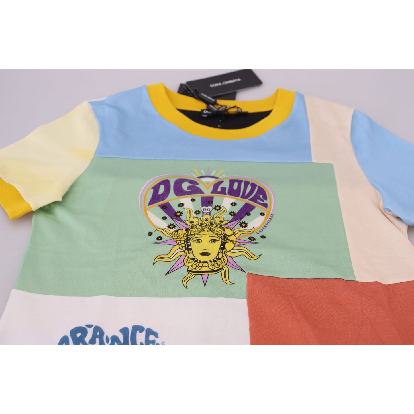 Dolce & Gabbana Multicolor Cotton DG Love Patchwork