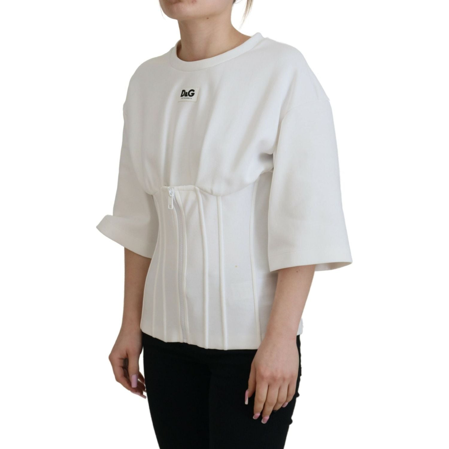 优雅紧身胸衣上衣 T 恤衬衫