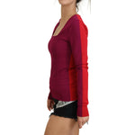 Dolce & Gabbana Multicolor Viscose Square Neck Pullover Sweater