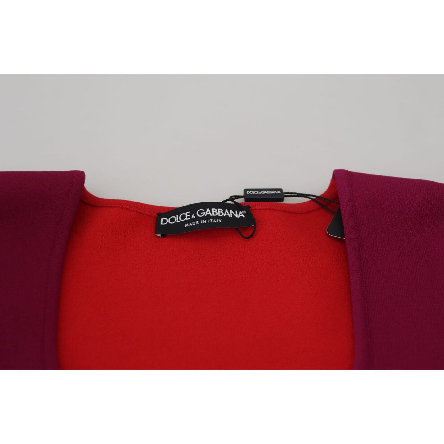 Dolce & Gabbana Multicolor Viscose Square Neck Pullover Sweater