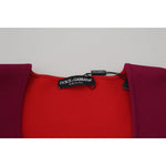 Dolce & Gabbana Multicolor Viscose Square Neck Pullover Sweater
