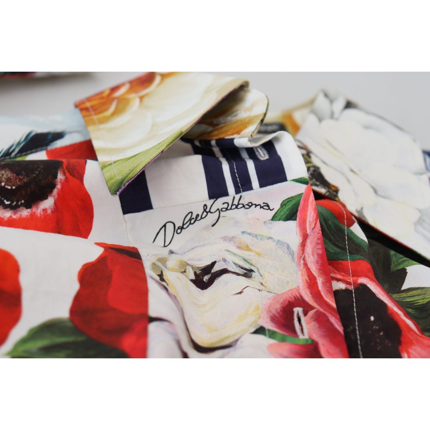 优雅花卉棉质长袖上衣