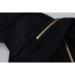 Dolce & Gabbana Black Wool High Waist Tapered Pants