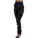 Dolce & Gabbana Black Nylon High Waist Skinny Pants