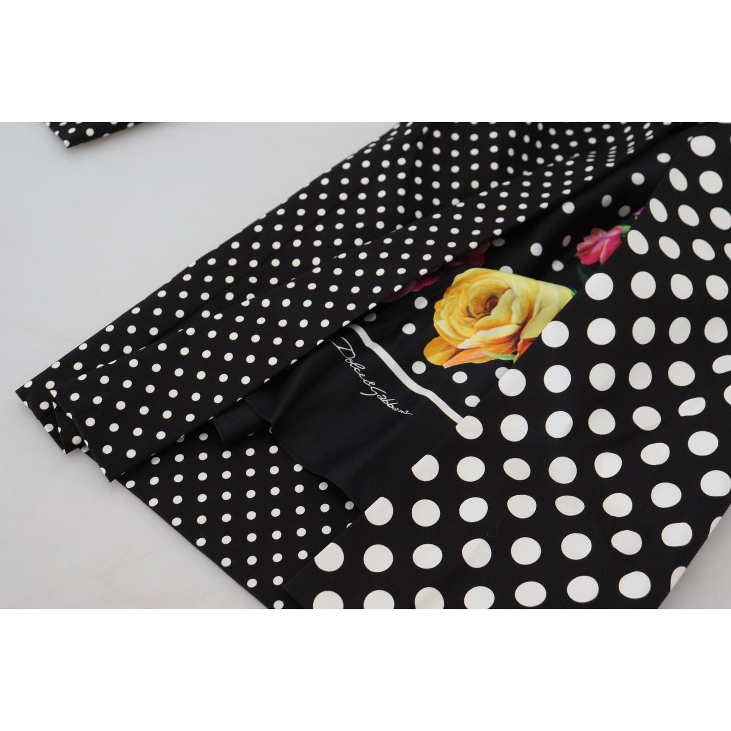 Dolce & Gabbana Multicolor Polka Dots High Waist Pants