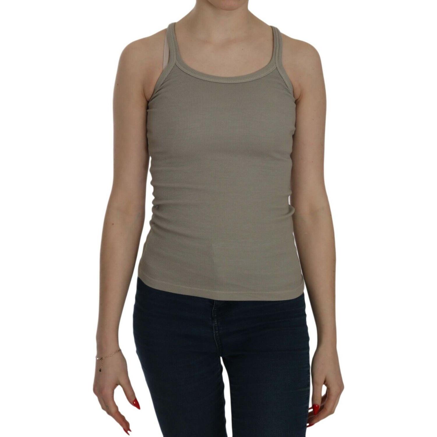 别致的米色细肩带上衣