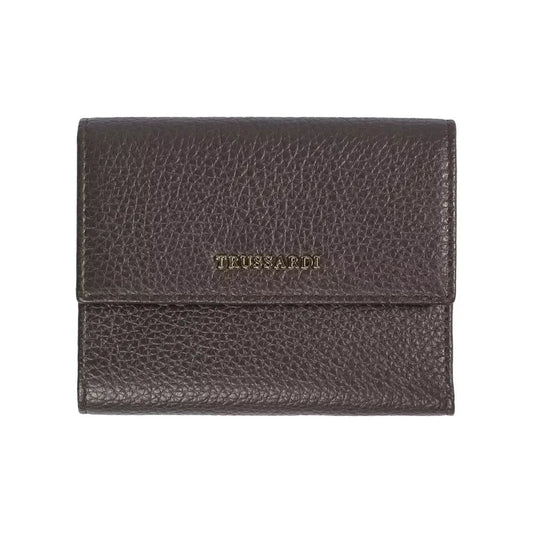 Trussardi Brown Leather Women Wallet Trussardi