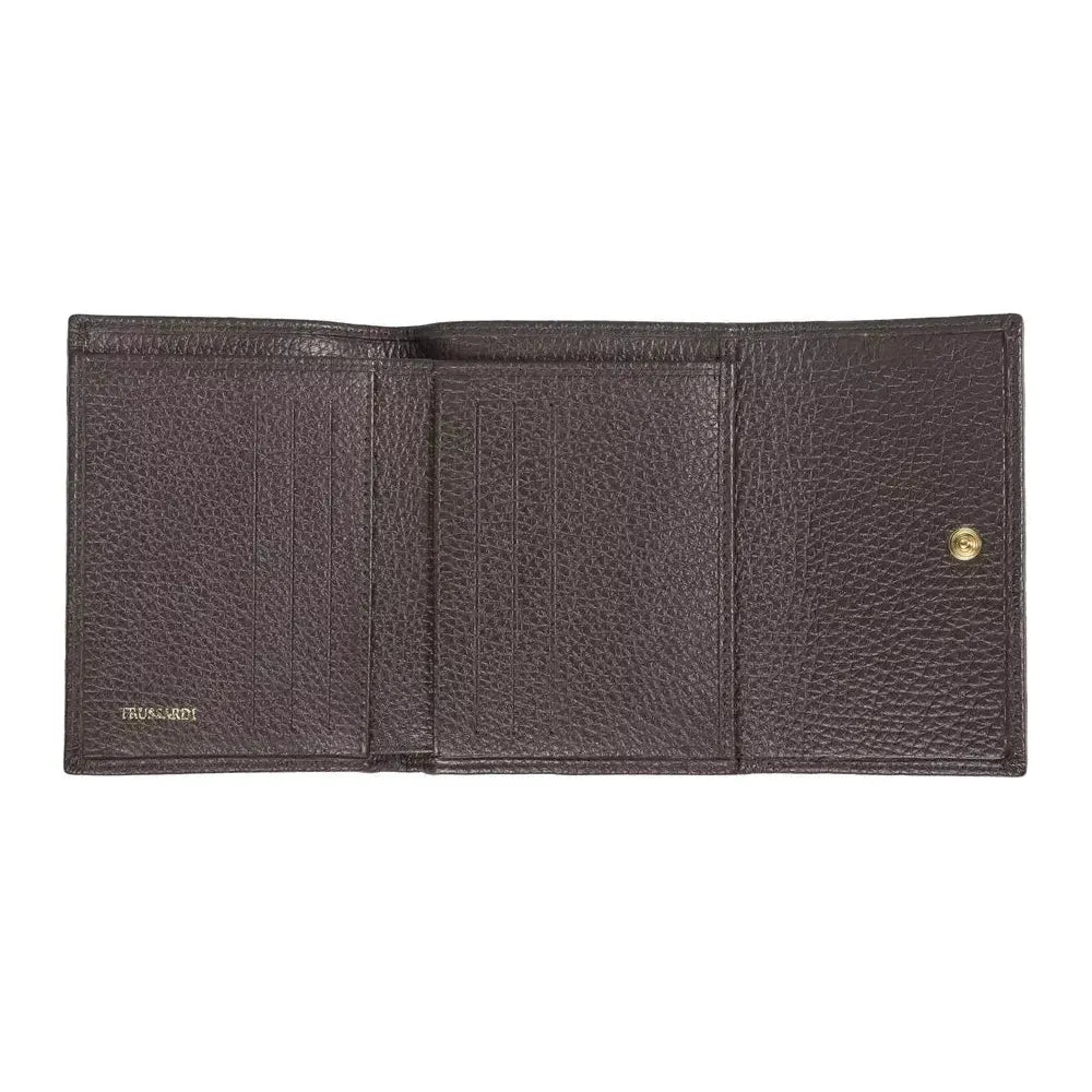 Trussardi Brown Leather Women Wallet TR-20724