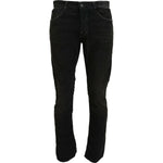 Costume National Gray Cotton Corduroy Men Casual Jeans
