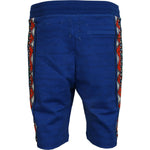 Dolce & Gabbana Blue Cotton Printed Bermuda Shorts