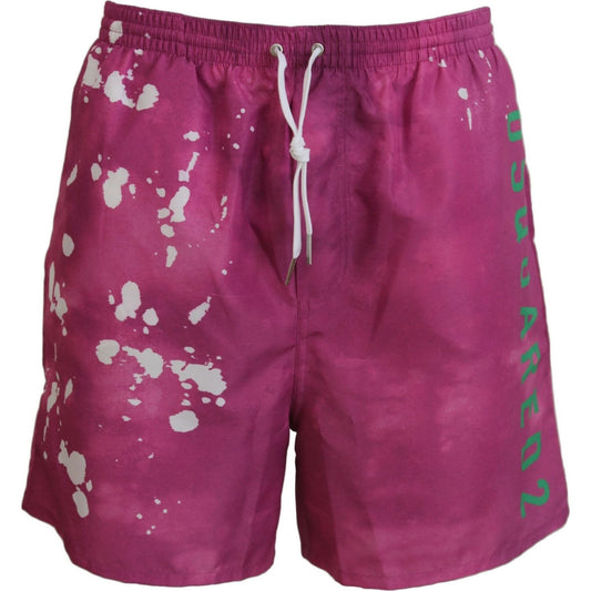 Dsquared² Pink Tie Dye Swim Shorts Boxer Dsquared²