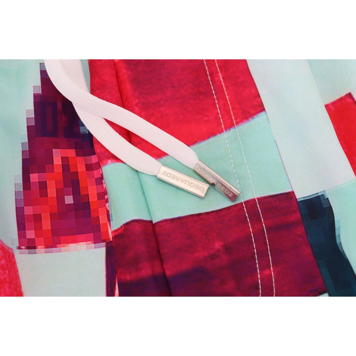 多色印花平角泳裤