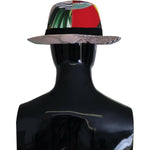 Dolce & Gabbana Multicolor Patchwork Women Fedora Wide Brim Hat