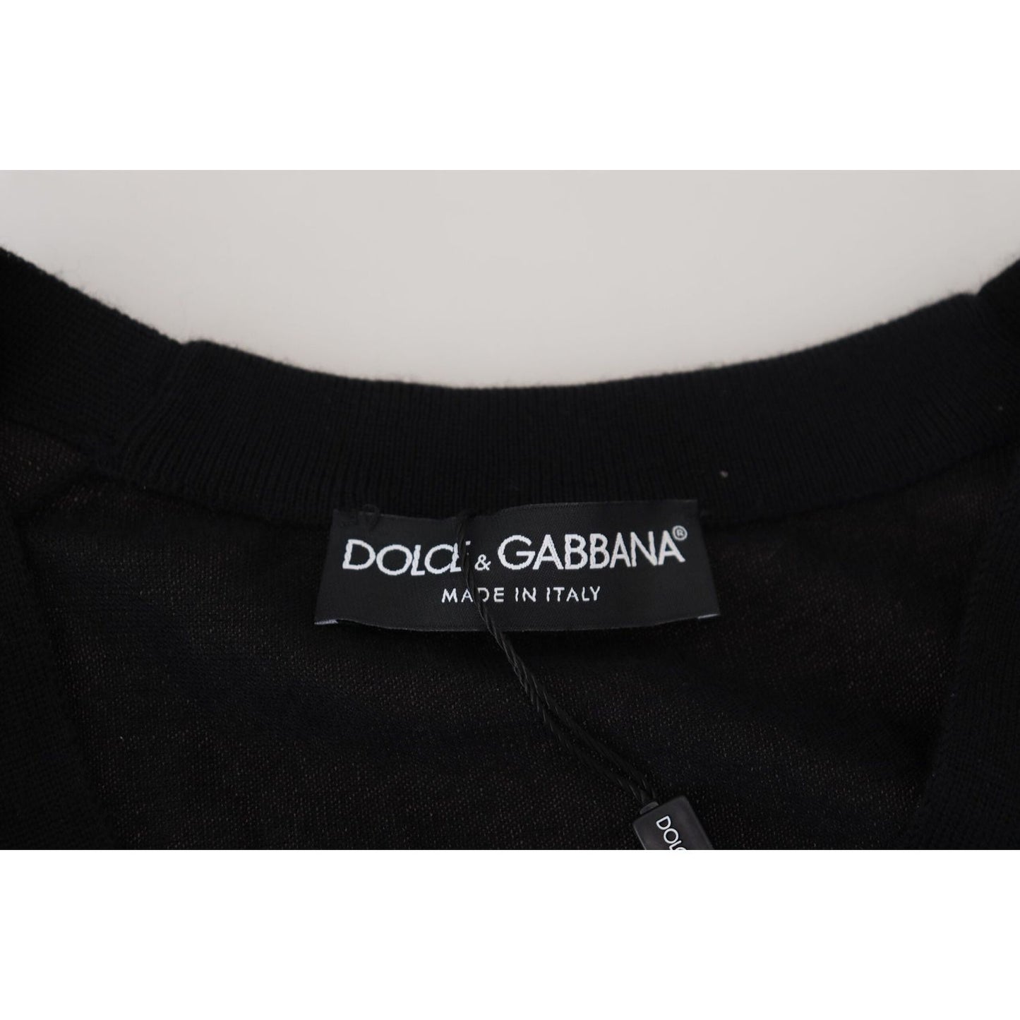 Dolce & Gabbana Black Cashmere Button Down Cardigan Sweater TSH83993-50