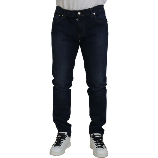 Dolce & Gabbana Sleek Skinny Jeans in Dark Blue Dolce & Gabbana