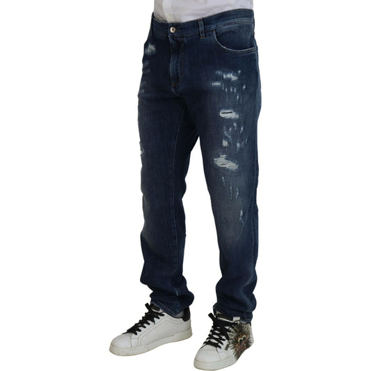 Dolce & Gabbana Elegant Skinny Blue Jeans Dolce & Gabbana