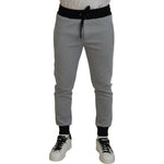 Dolce & Gabbana Gray Polyester Sweatpants Jogger Pants