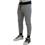 Dolce & Gabbana Gray Polyester Sweatpants Jogger Pants