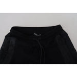 Dolce & Gabbana Black Polyester Skinny Jogger Men Pants