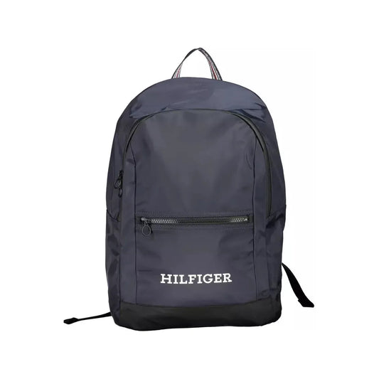 Tommy Hilfiger Sleek Blue Backpack with Laptop Compartment Tommy Hilfiger