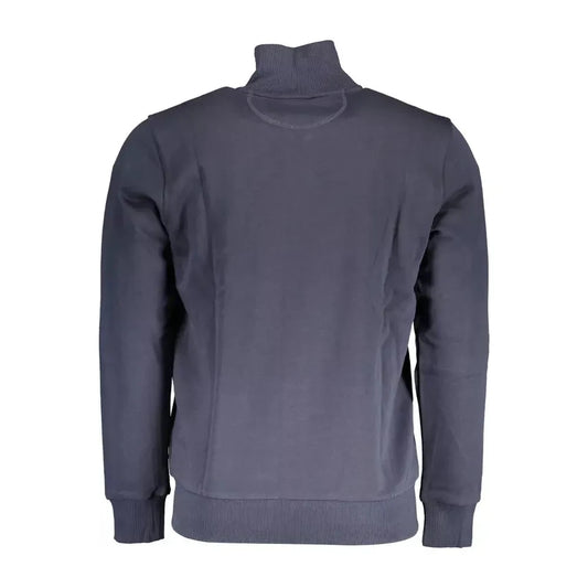 La Martina Elegant Long Sleeve Zip Sweatshirt in Blue La Martina