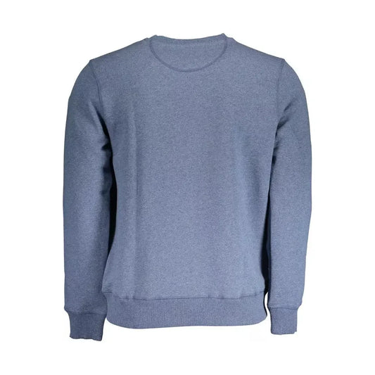 North Sails Elegant Blue Round Neck Sweatshirt North Sails