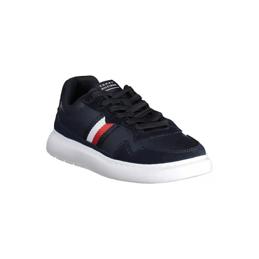 Tommy Hilfiger Sophisticated Blue Lace-Up Sneakers Tommy Hilfiger