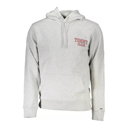 Tommy Hilfiger Elegant Gray Cotton Hooded Sweatshirt Tommy Hilfiger