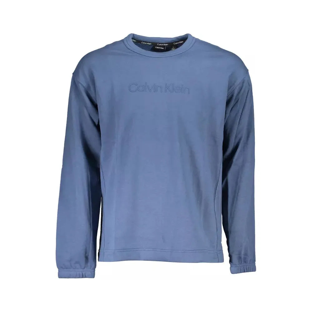 Calvin Klein Sleek Long-Sleeved Blue Sweatshirt Calvin Klein