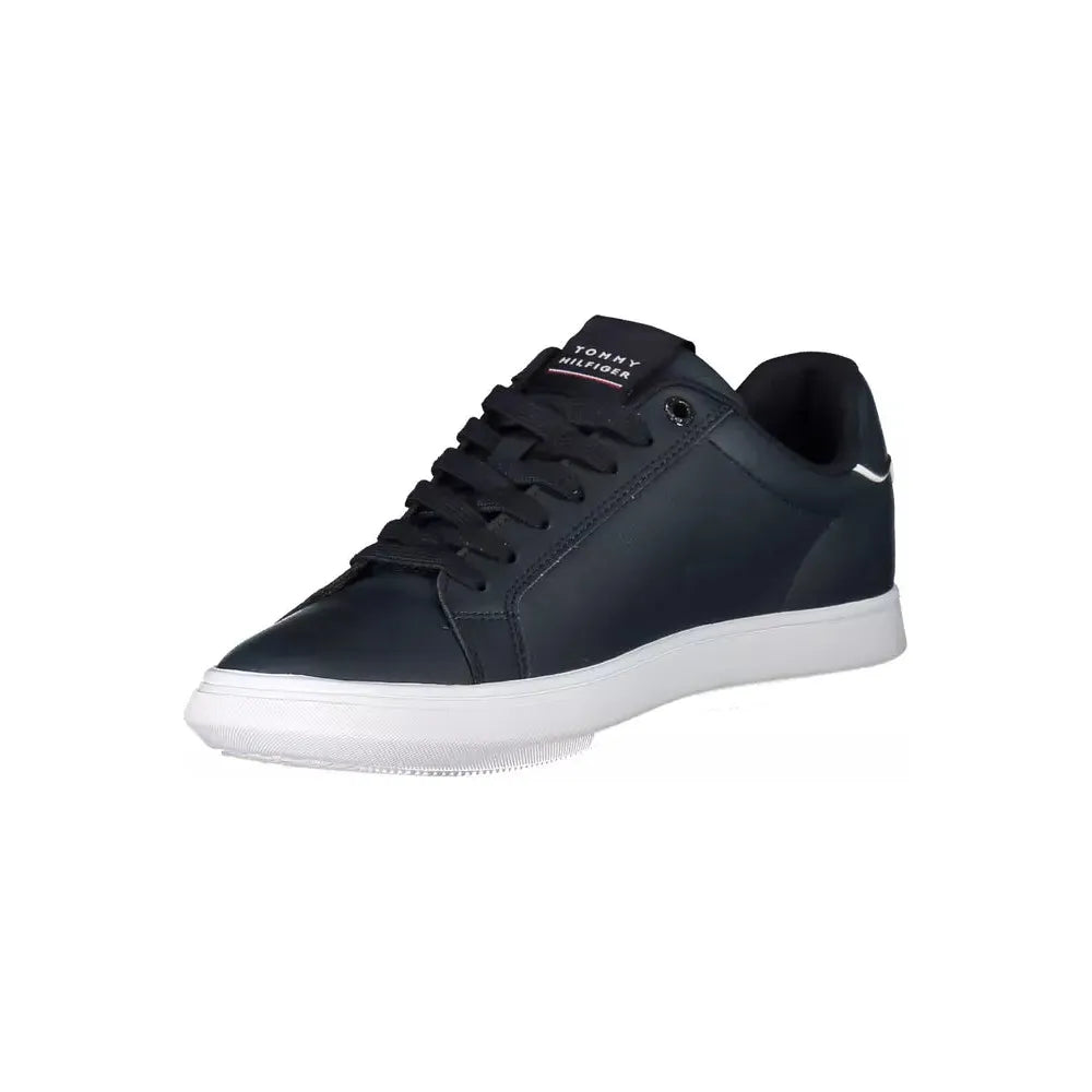 Tommy Hilfiger Bold Blue Lace-Up Sneakers with Contrast Accents Tommy Hilfiger