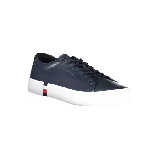 Tommy Hilfiger Sleek Blue Lace-Up Sports Sneakers Tommy Hilfiger