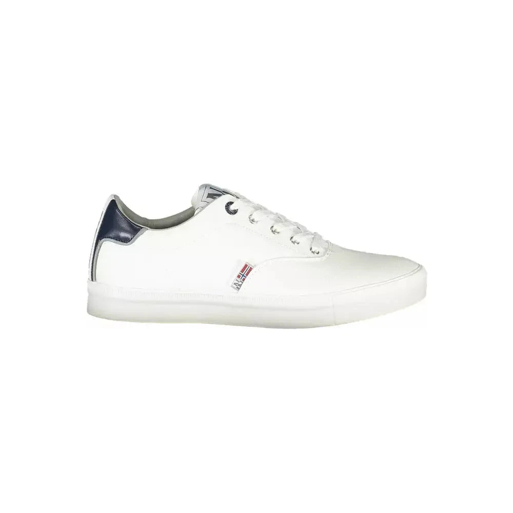 Napapijri Sleek White Sneakers with Contrasting Accents Napapijri